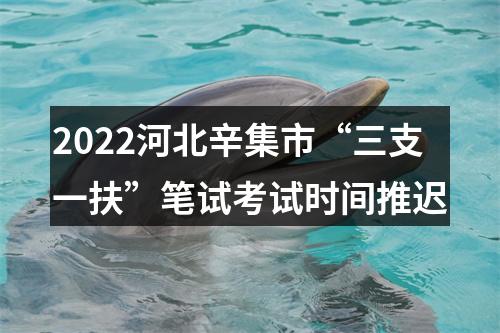 2022河北辛集市“三支一扶”笔试考试时间推迟 图片