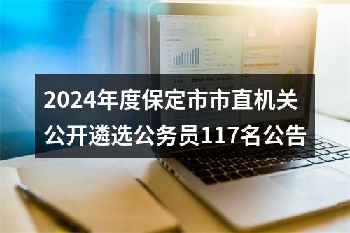 2024年度保定市市直机关公开遴选公务员117名公告 图片