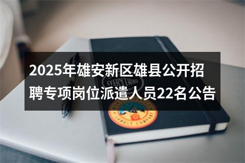 2025年雄安新区雄县公开招聘专项岗位派遣人员22名公告 图片